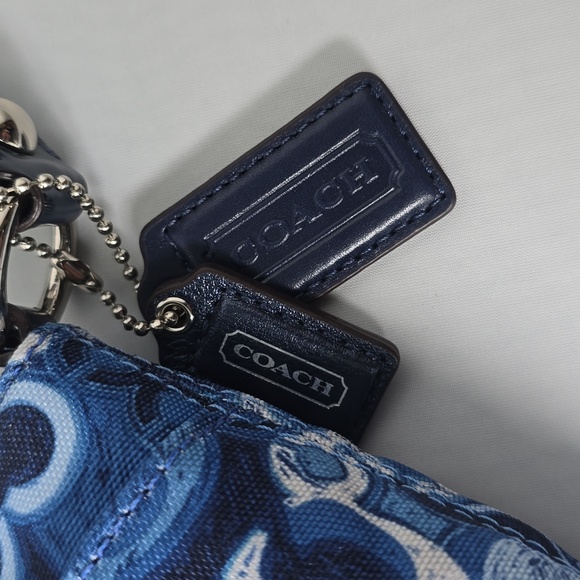 NWT Coach Blue Patterned Crossbody Bag - Picture 2 of 10